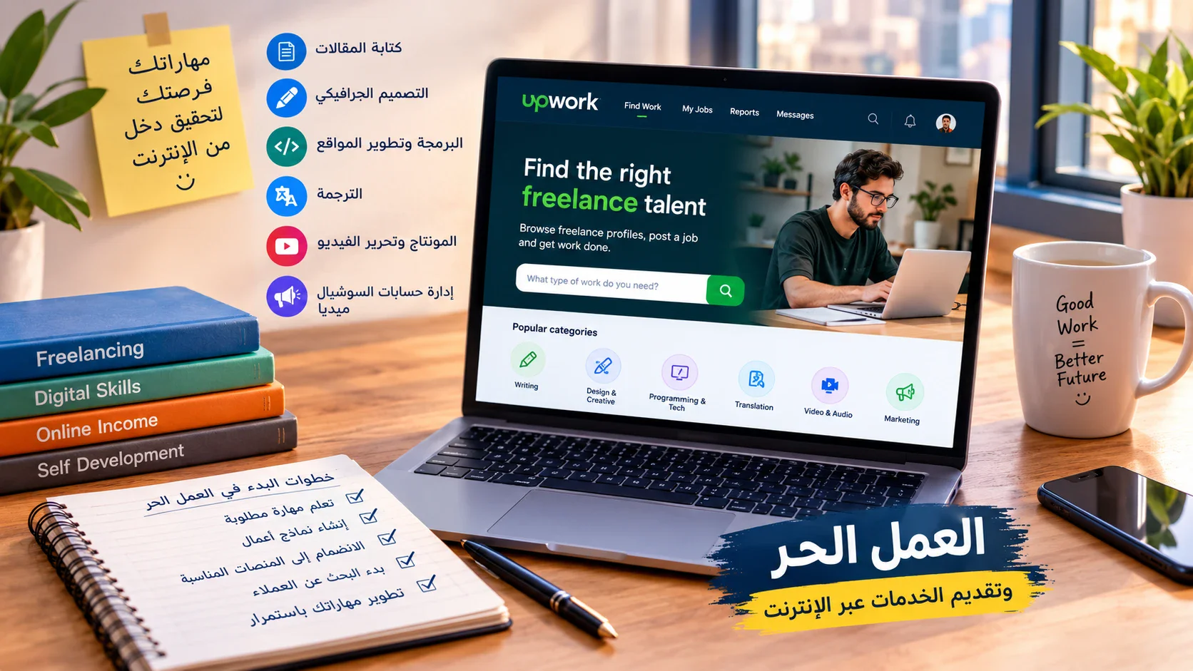 image about الربح من الإنترنت: أفضل طرق كسب المال أونلاين للمبتدئين في 2026