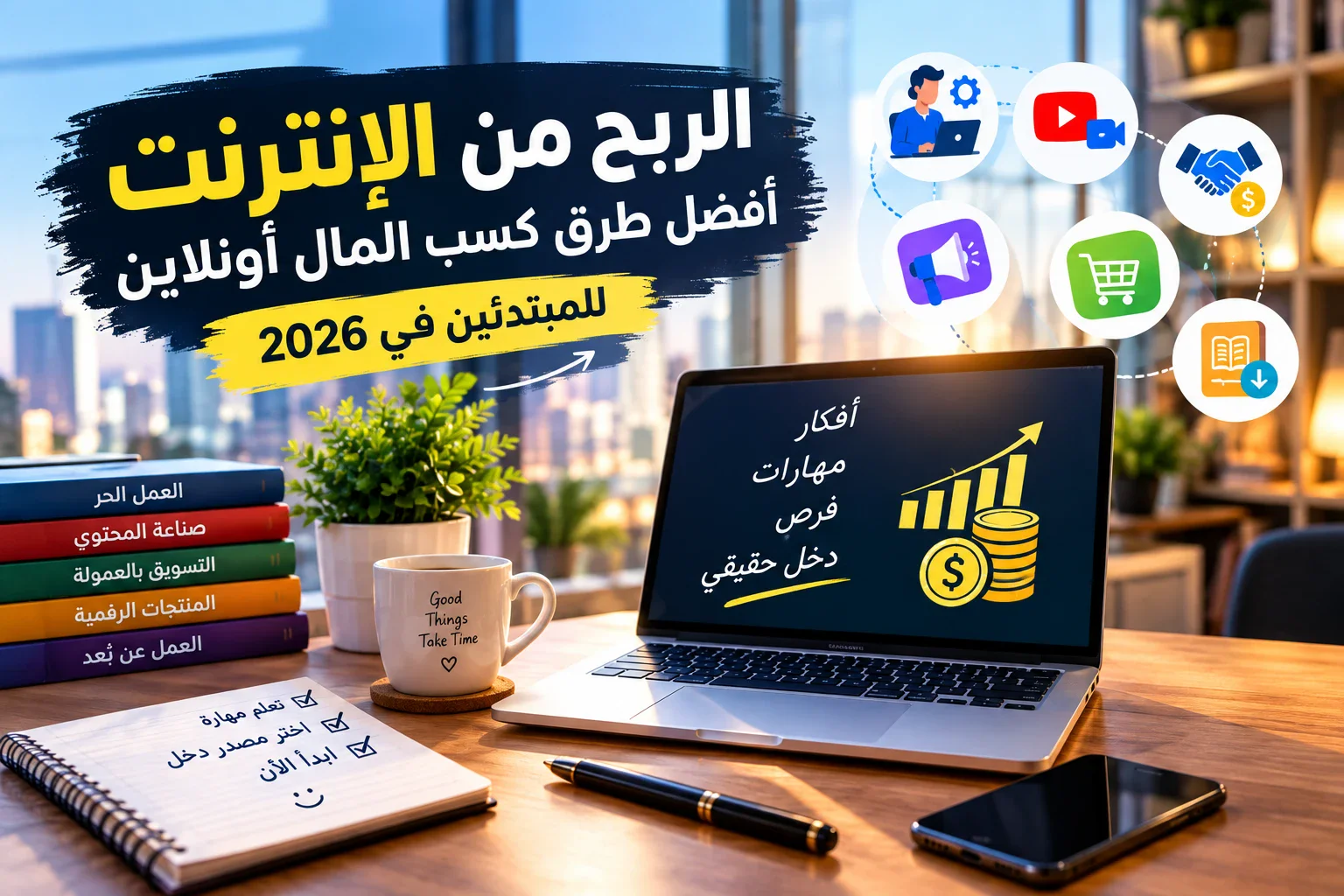 image about الربح من الإنترنت: أفضل طرق كسب المال أونلاين للمبتدئين في 2026