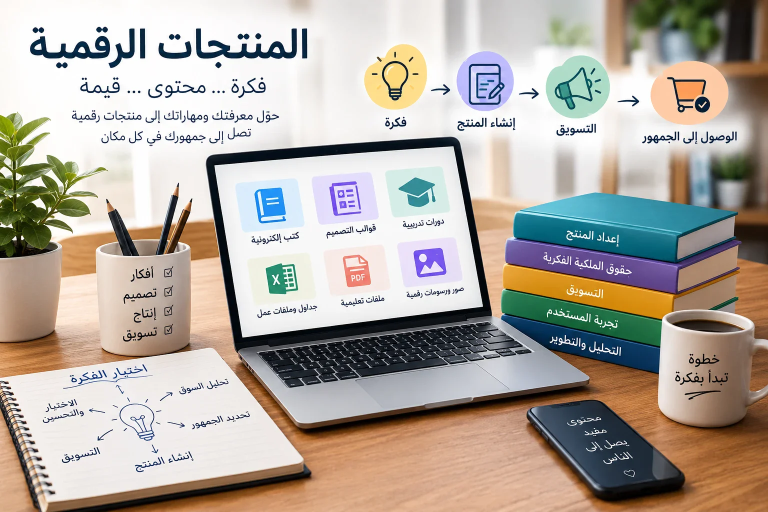 image about المنتجات الرقمية: ما هي وكيف تبدأ في إنشائها وتسويقها؟