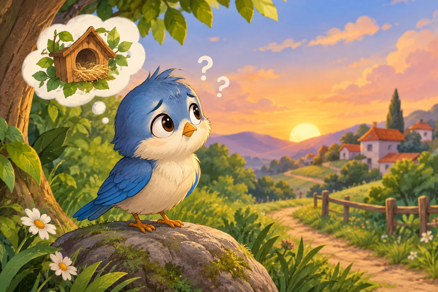 image about 🐦 العصفور الذي نسي طريقه إلى البيت