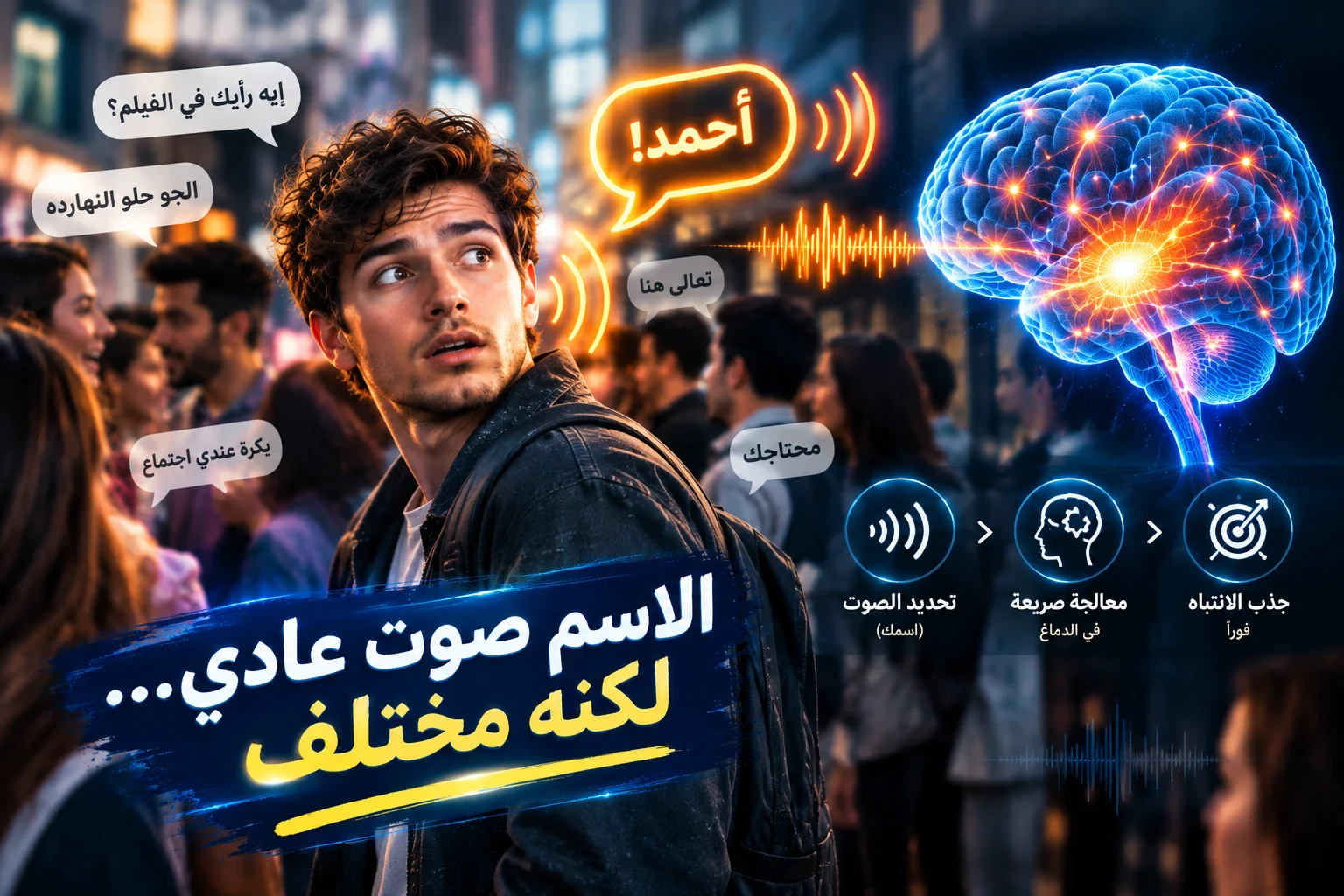 image about لماذا نسمع اسمنا وسط الزحام رغم أننا لا ننتبه