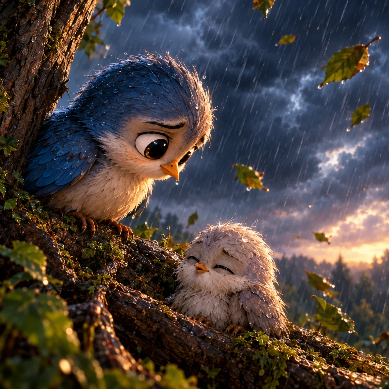 image about 🐦 العصفور الحزين الذي وجد الأمل بعد الوحدة