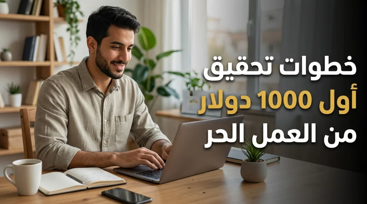 image about الربح من العمل الحر 2026: كيف تبدأ بدون خبرة وتكسب أول 1000 دولار؟