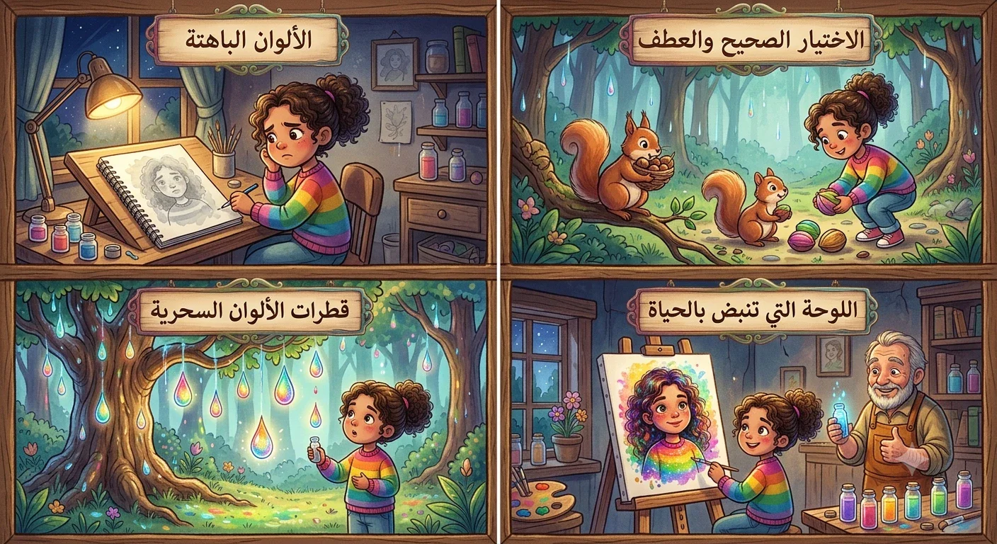 image about سر بائع الألوان وقطرة المطر