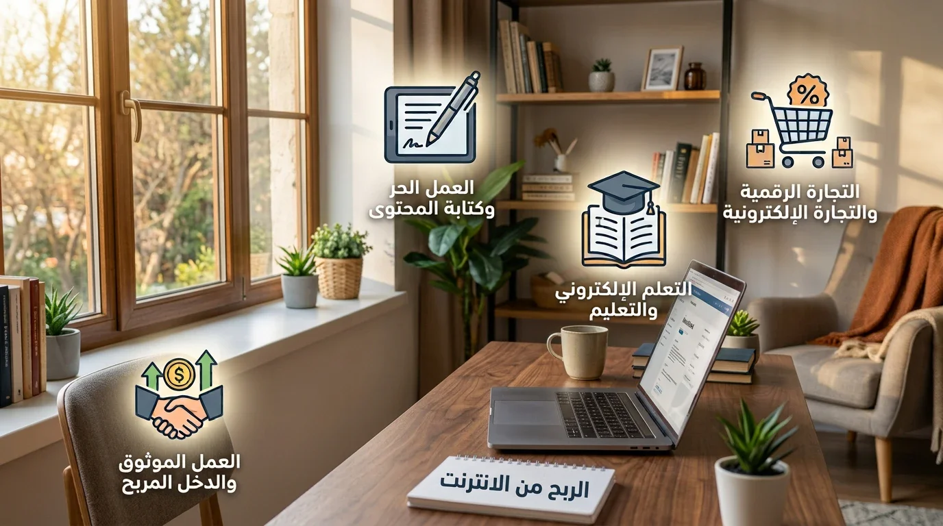 image about طرق الربح من الإنترنت للمبتدئين وكيف تبدأ بخطوات بسيطة ؟
