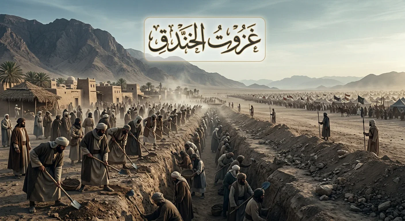 image about غزوة الخندق: كيف واجه المسلمون تحالف الأحزاب حول المدينة المنورة؟