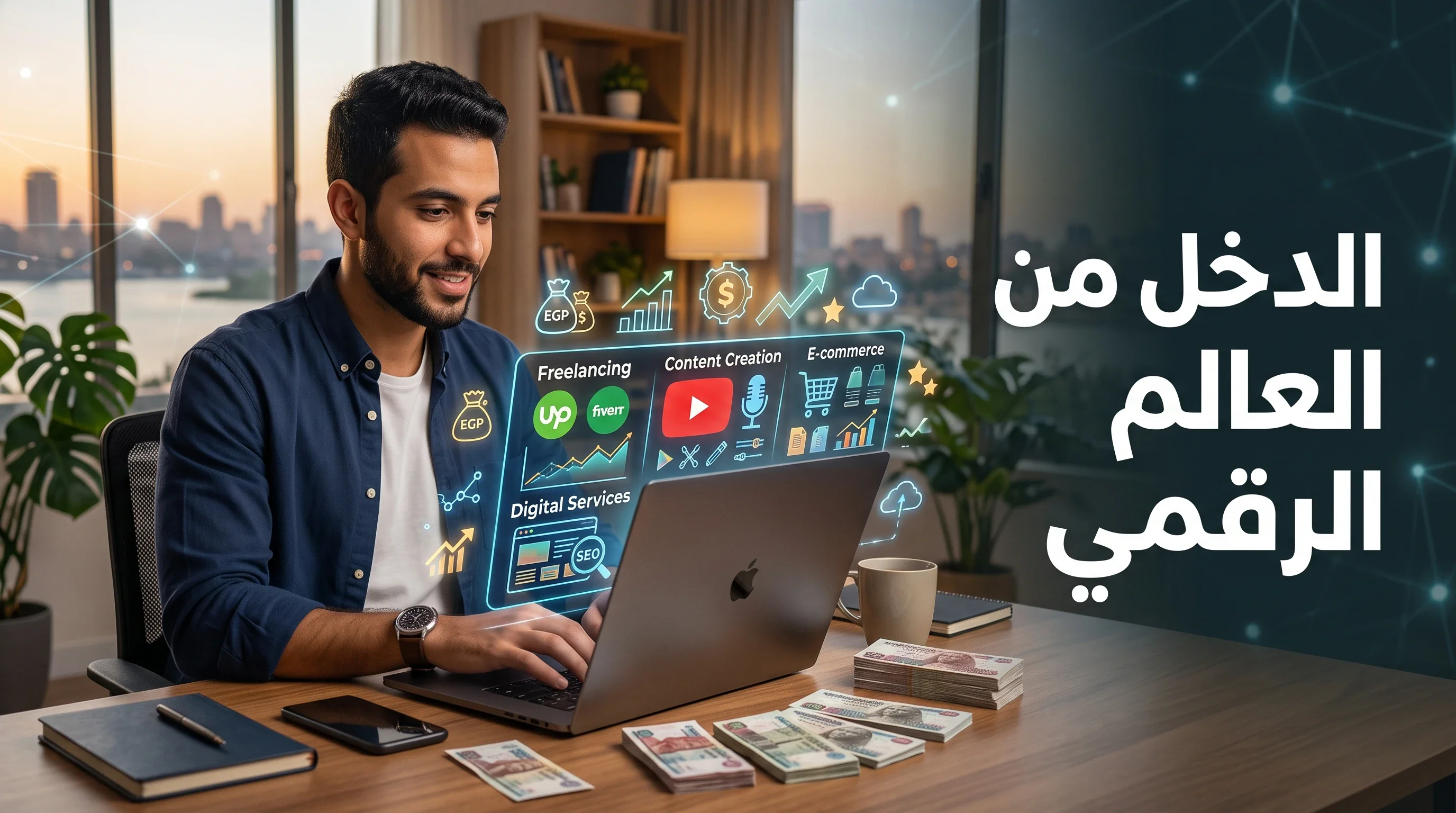 image about الدخل من العالم الرقمي: كيف تحوّل مهاراتك إلى فرصة حقيقية لكسب المال؟