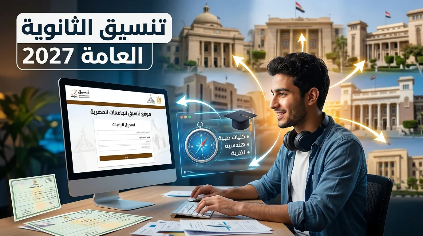 image about تنسيق الثانوية العامة 2027: الموعد المتوقع وطريقة التسجيل والكليات المتاحة