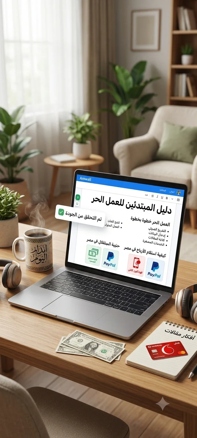 image about كيف تبدأ العمل الحر (Freelancing) وتحقق أول دخل أونلاين