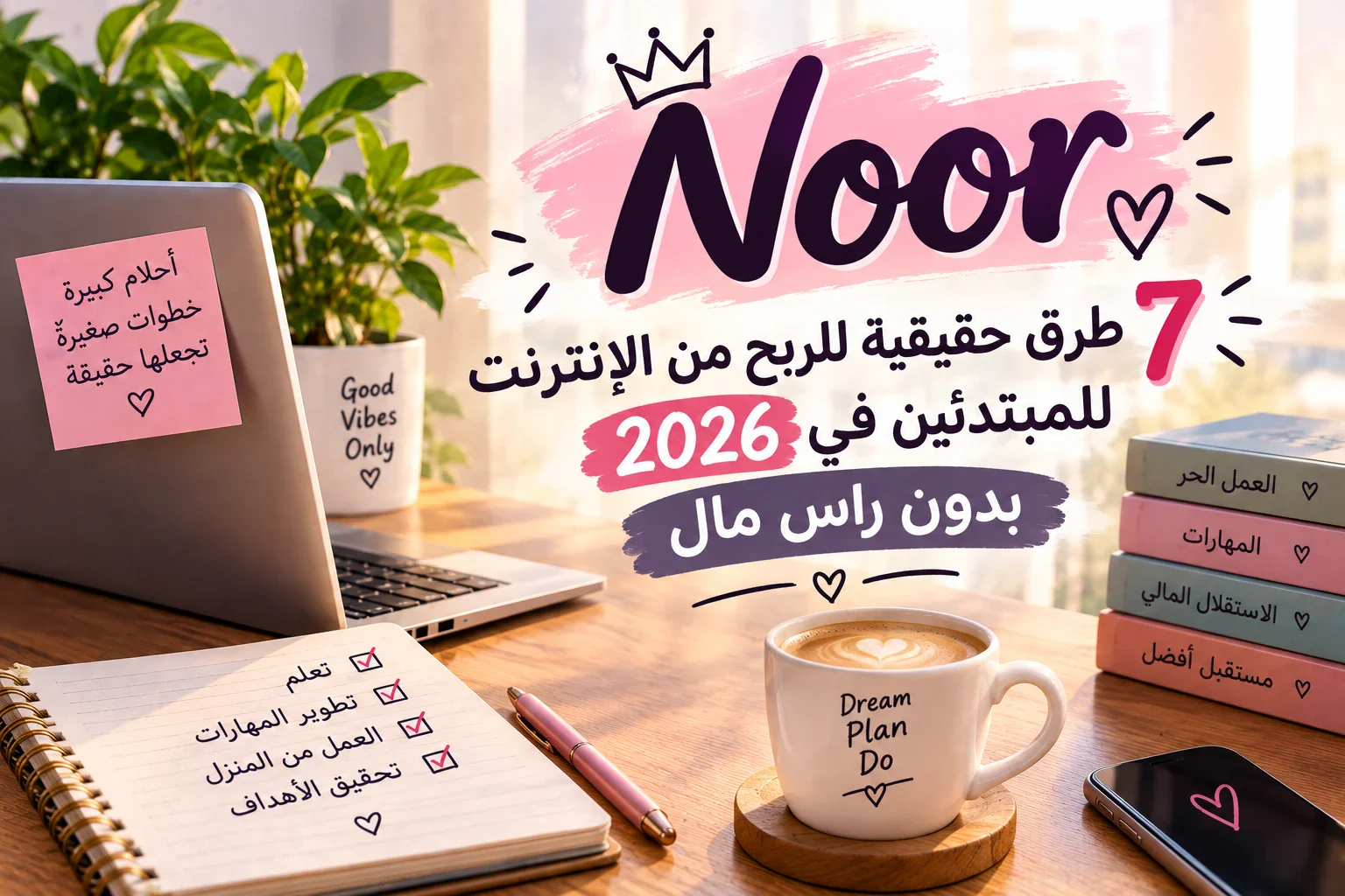 image about 7 طرق حقيقية للربح من الإنترنت للمبتدئين في 2026 بدون رأس مال