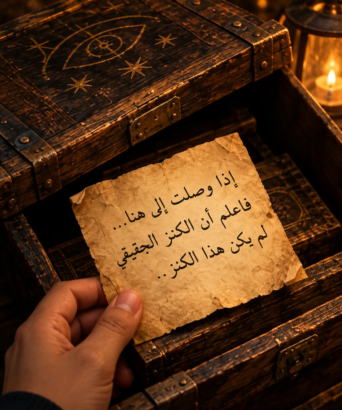 image about 🗝️ الصندوق الغامض الذي أخفى سر الكنز