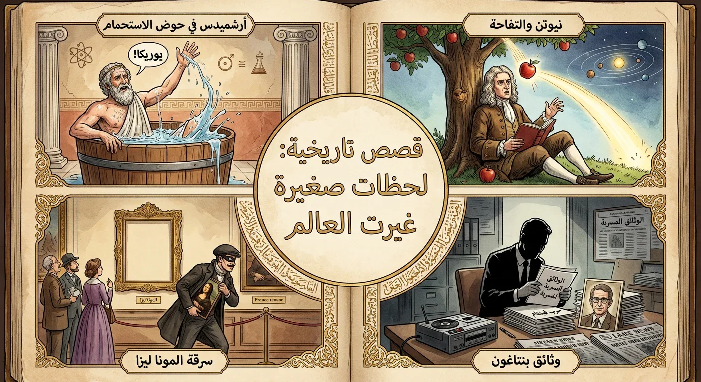 image about لحظات خاطفة غيرت وجه التاريخ: كيف صنعت التفاصيل الصغيرة عالمنا اليوم؟