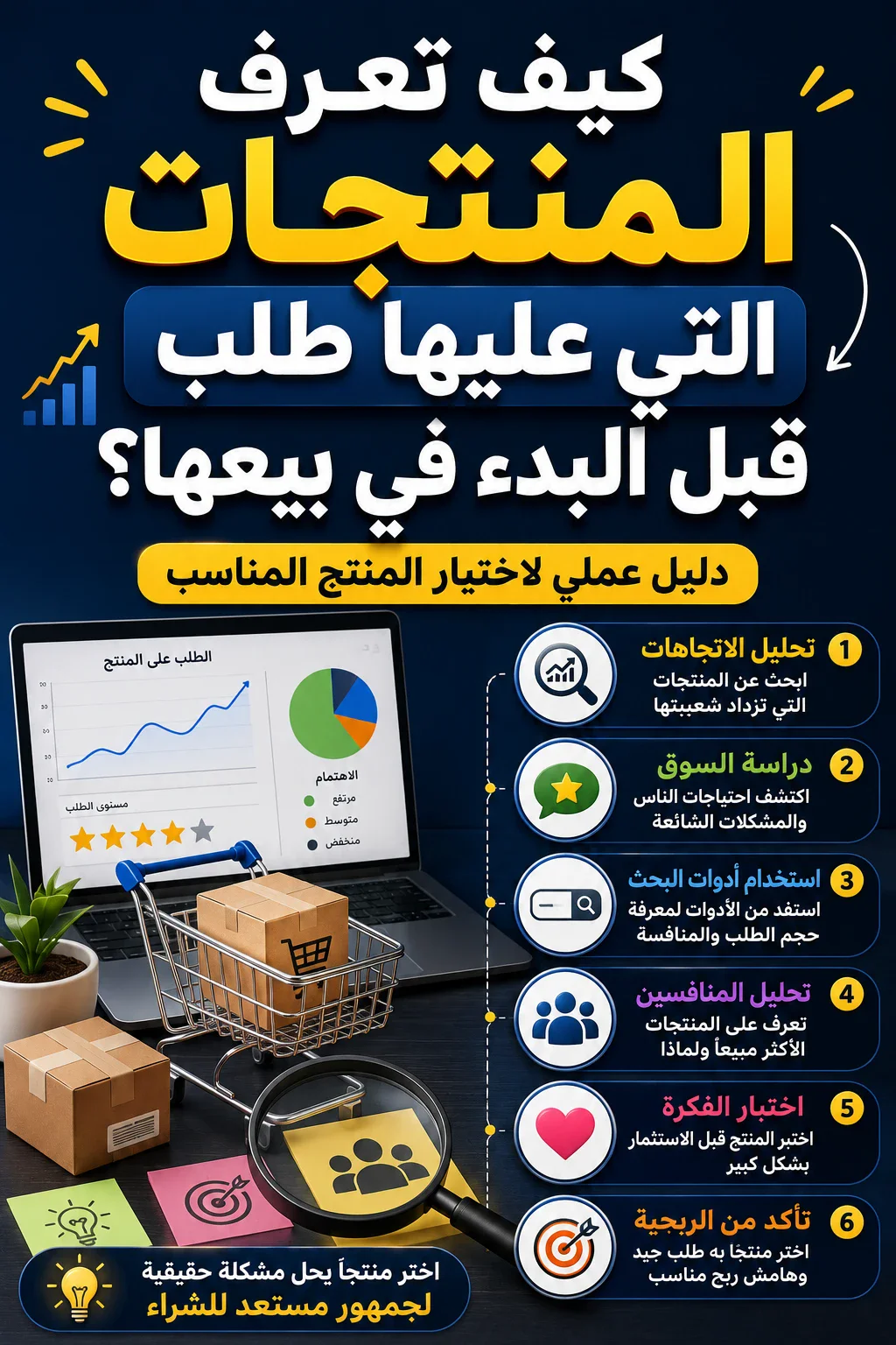 image about كيف تعرف المنتجات التي عليها طلب قبل البدء في بيعها؟ دليل عملي لاختيار المنتج المناسب