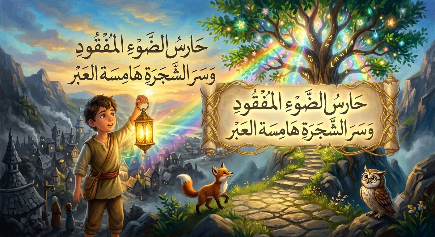 image about   حارس الضوء المفقود  وسر الشجرة هامسة العبر  