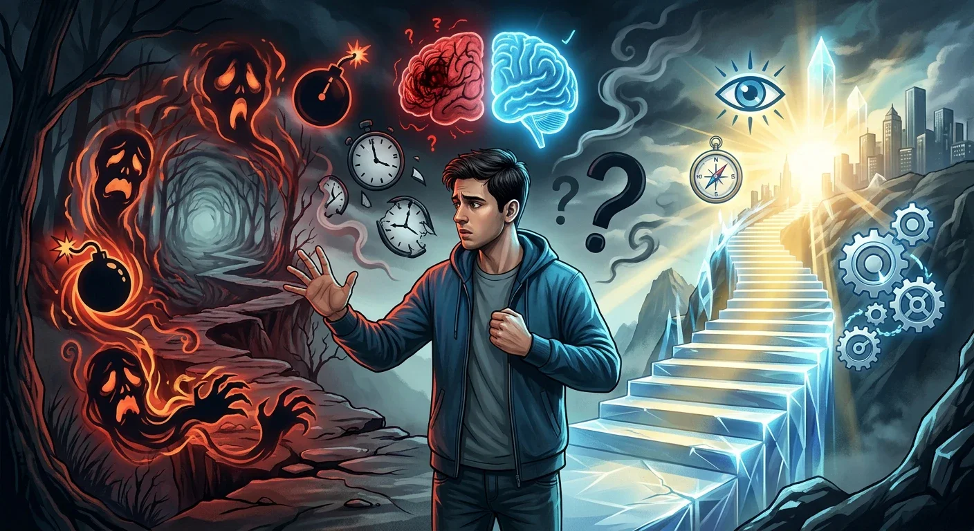 image about لماذا يتخذ الإنسان قرارات خاطئة رغم أنه يعرف الصواب؟ 🧠