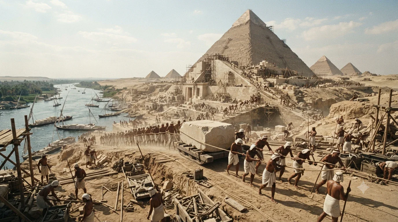 image about كيف بنى المصريون القدماء الأهرامات؟