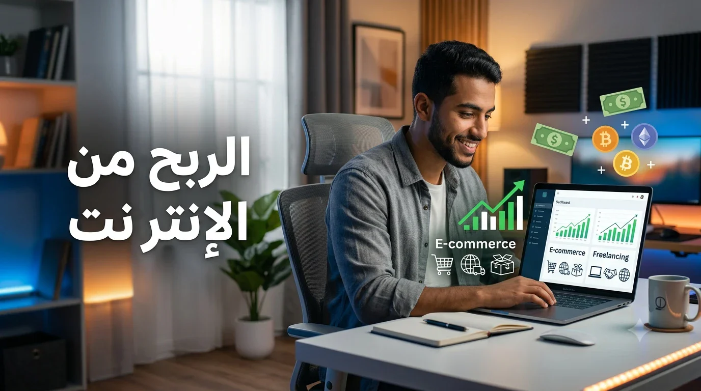 image about الربح من الإنترنت: أفضل الطرق لتحقيق دخل حقيقي من المنزل
