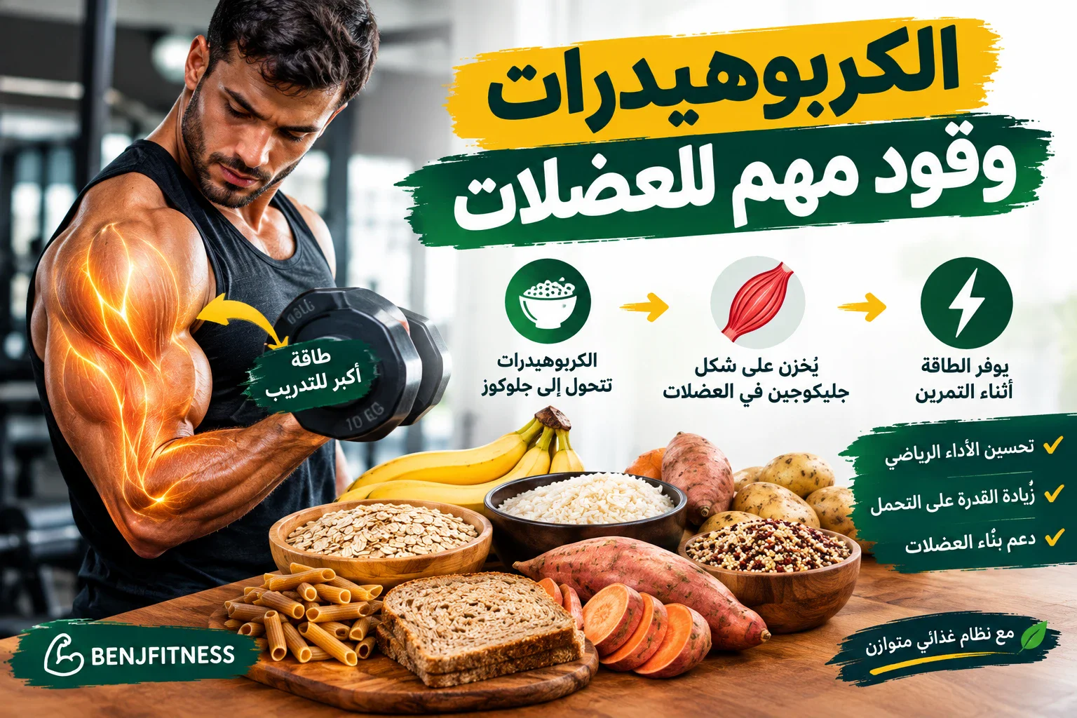 image about الكربوهيدرات: هل هي عدو الرشاقة أم وقود العضلات؟ الحقيقة العلمية الصادمة