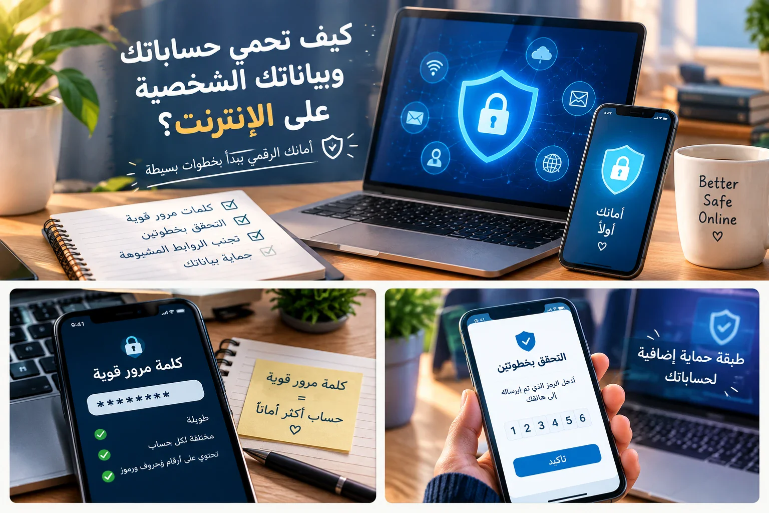 image about كيف تحمى حساباتك وبياناتك الشخصيه على الانترنت؟