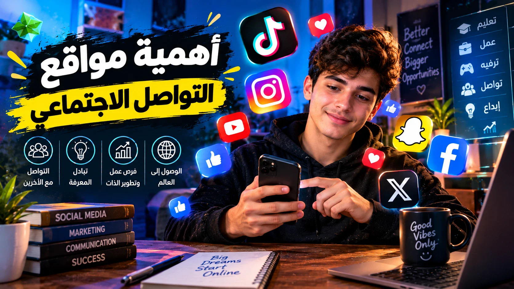 image about أهمية مواقع التواصل الاجتماعي في حياتنا اليومية