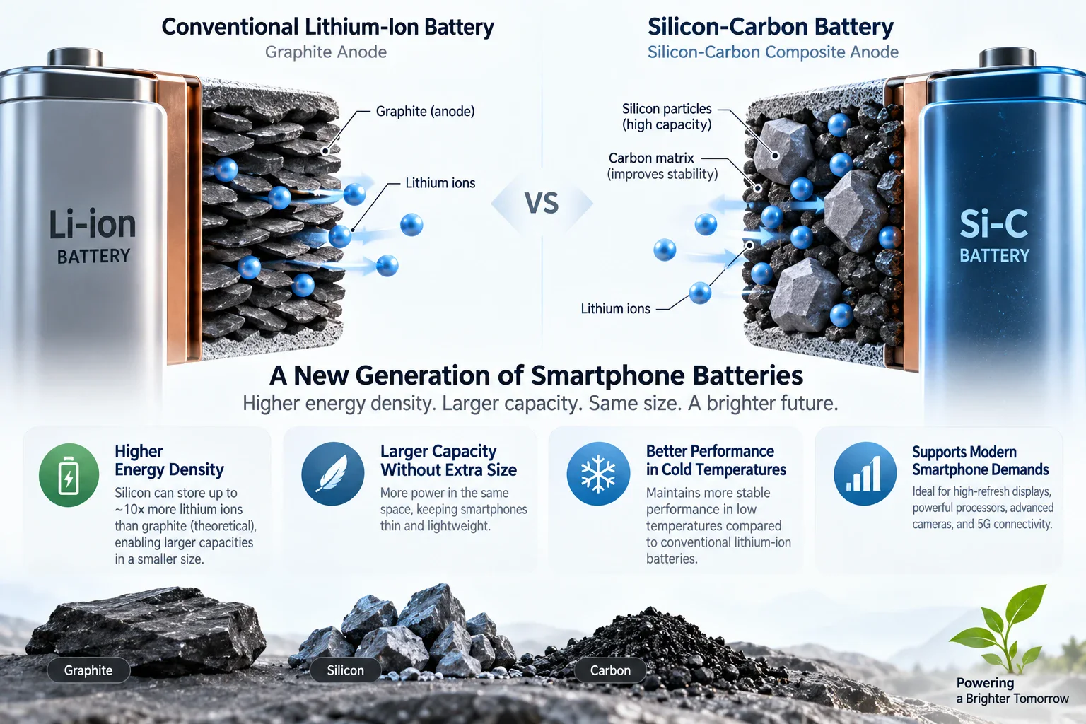 image about Silicon-Carbon Batteries: Advantages, Disadvantages, and the Future of Smartphones