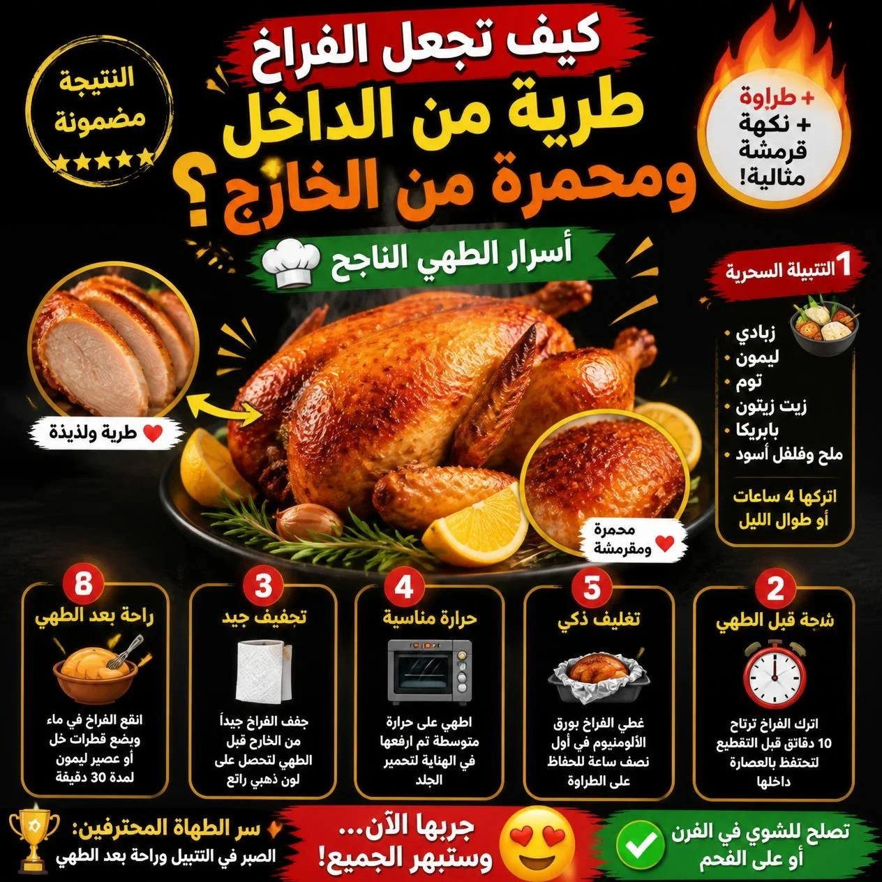 image about كيف تجعل الفراخ طرية من الداخل ومحمرة من الخارج؟ أسرار الطهي الناجح