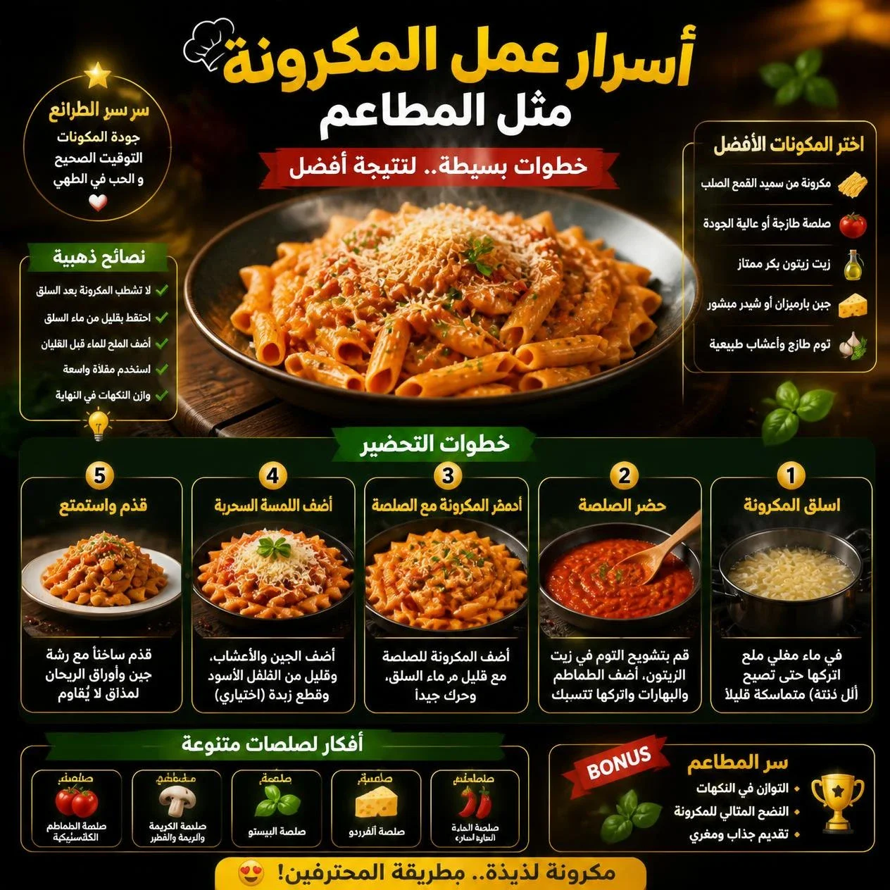 image about أسرار عمل المكرونة مثل المطاعم.. خطوات بسيطة لنتيجة أفضل