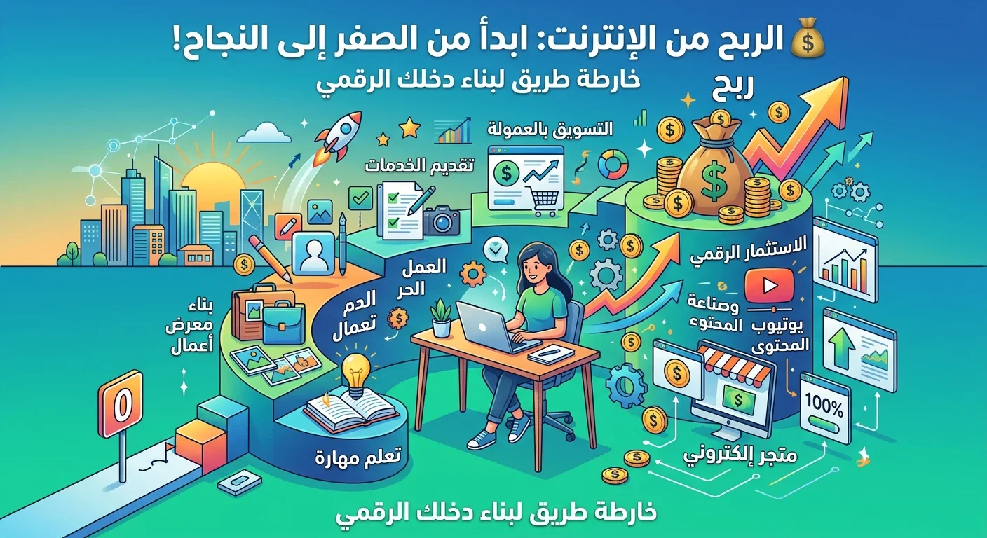 image about الربح من الإنترنت ابدأ من الصفر!