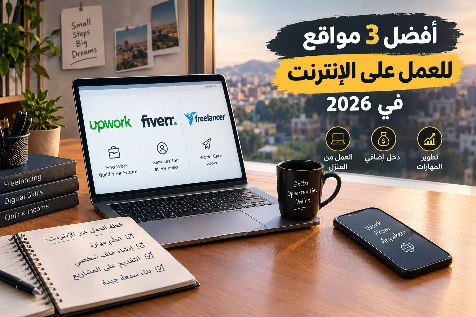 image about افضل مواقع للعمل على الانترنت للمبتدئين
