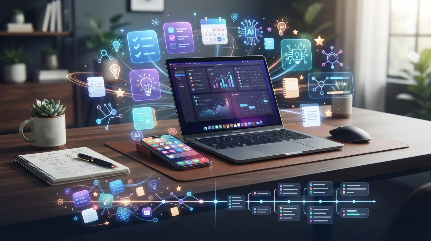 image about أفضل تطبيقات الإنتاجية في 2026: أدوات ذكية لتنظيم وقتك وإنجاز مهامك بسهولة