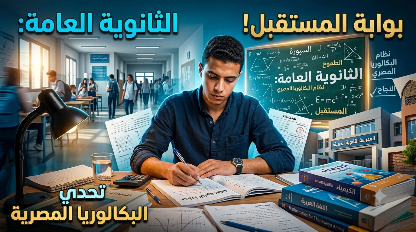 image about الثانوية العامة أم البكالوريا؟ رحلة الطالب بين ضغط الامتحانات وصناعة المستقبل