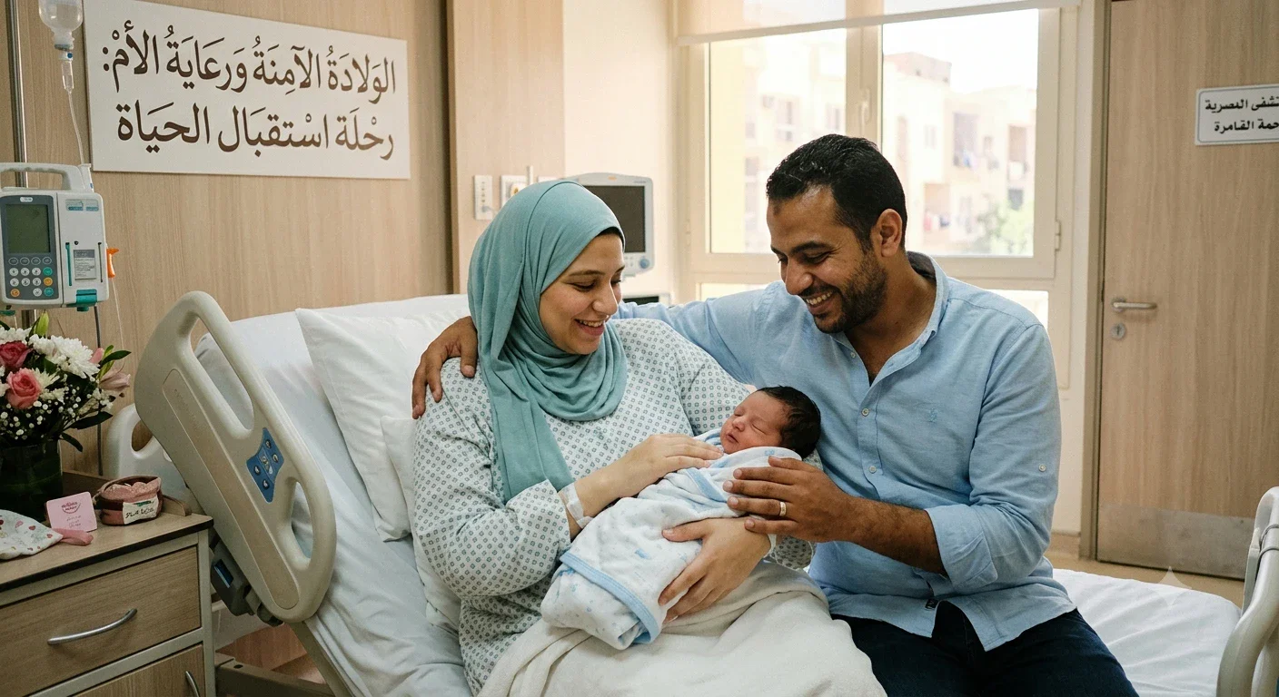 image about الولادة الآمنة وصحة الأم: رحلة استقبال الحياة بوعي ورعاية متكاملة لصحة الأم والجنين.
