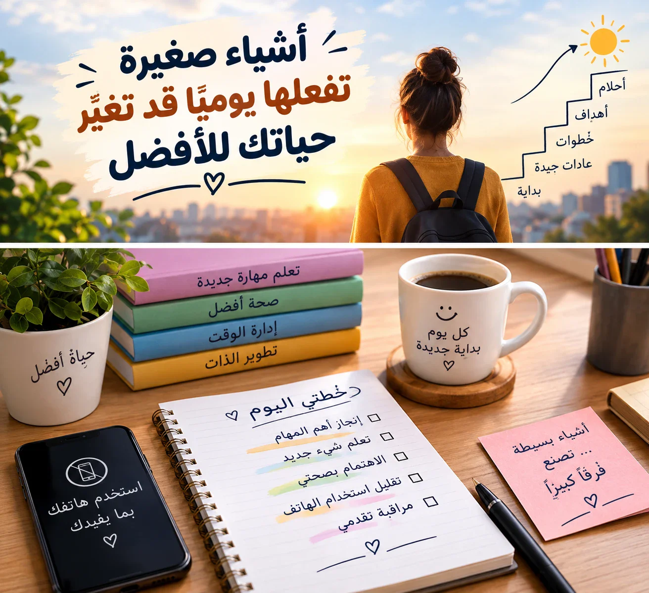 image about أشياء صغيرة تفعلها يوميًا قد تغيّر حياتك للأفض