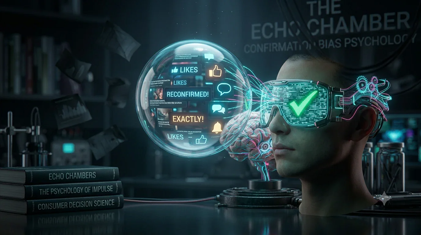 image about 🧠 كيف يخدعك عقلك يومياً؟ 5 حيل نفسية تتحكم في قراراتك دون أن تدري
