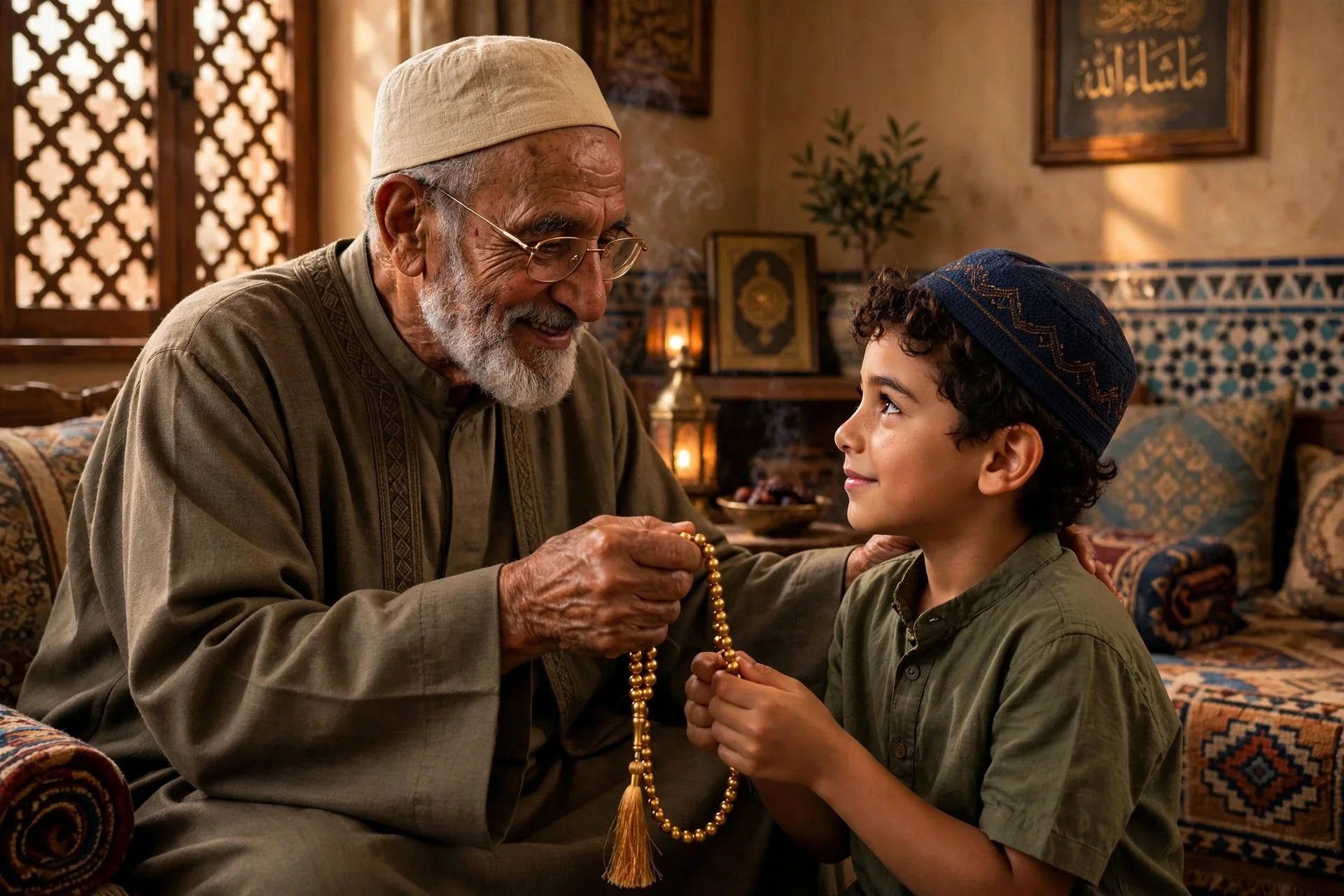 image about قوة السبحة الذهبية
