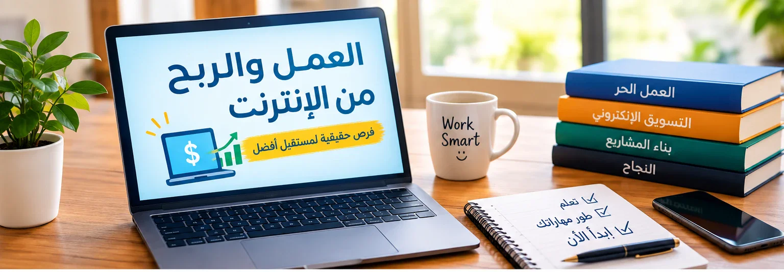 image about أفضل طرق العمل والربح من الإنترنت للمبتدئين في 2026