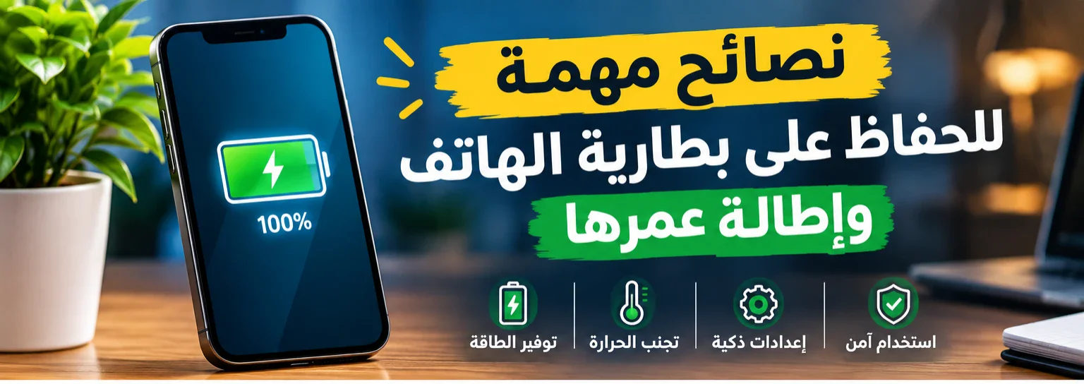 image about نصائح مهمة للحفاظ على بطارية الهاتف وإطالة عمرها