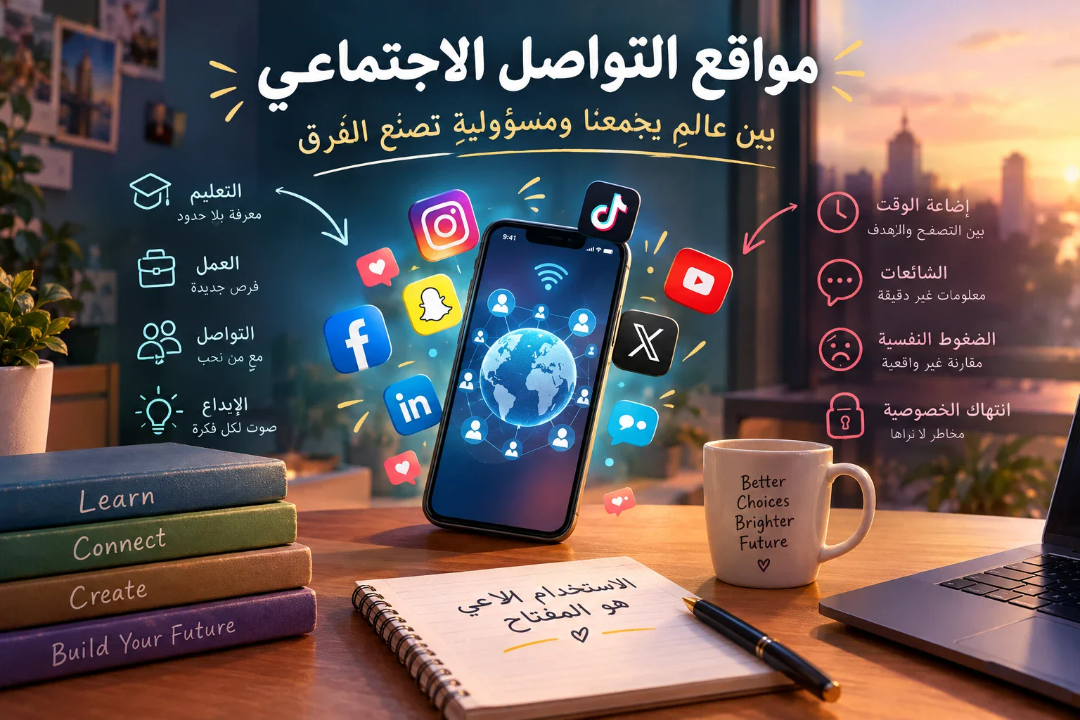 image about مواقع التواصل الاجتماعي: بين عالمٍ يجمعنا ومسؤوليةٍ تصنع الفرق