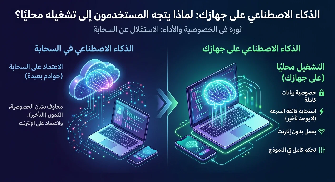 image about الذكاء الاصطناعي على جهازك: لماذا يتجه المستخدمون إلى تشغيله محليًا؟