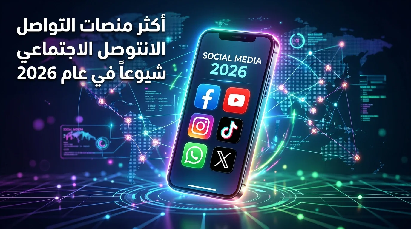 image about أشهر مواقع التواصل الاجتماعي في 2026 وأهم مميزات كل منصة