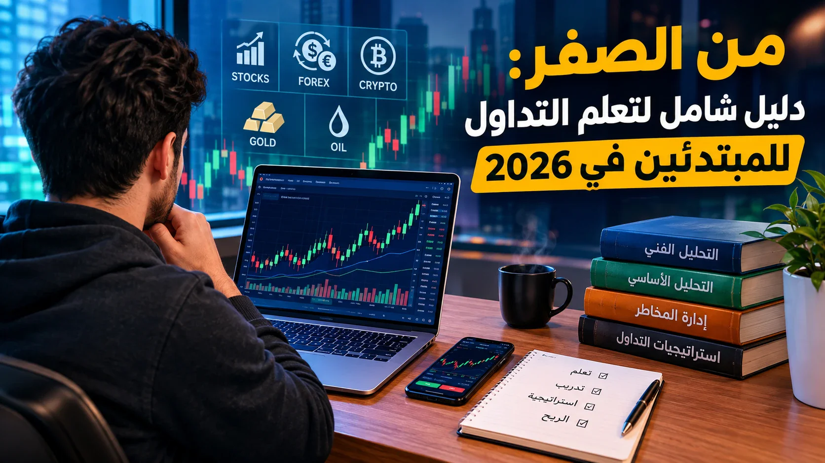 image about من الصفر: دليل شامل لتعلم التداول للمبتدئين في 2026
