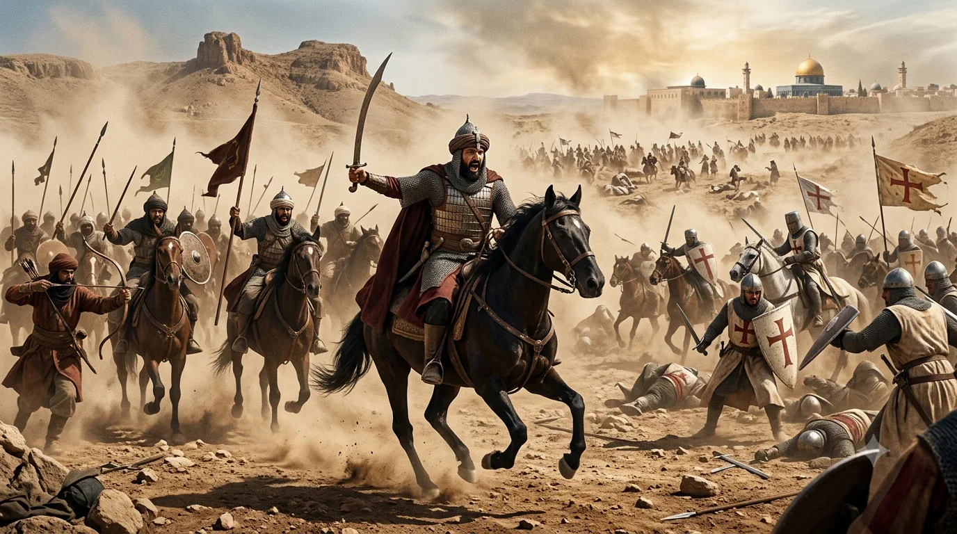 image about صلاح الدين الأيوبي.. قصة الانتصار العظيم في معركة حطين.