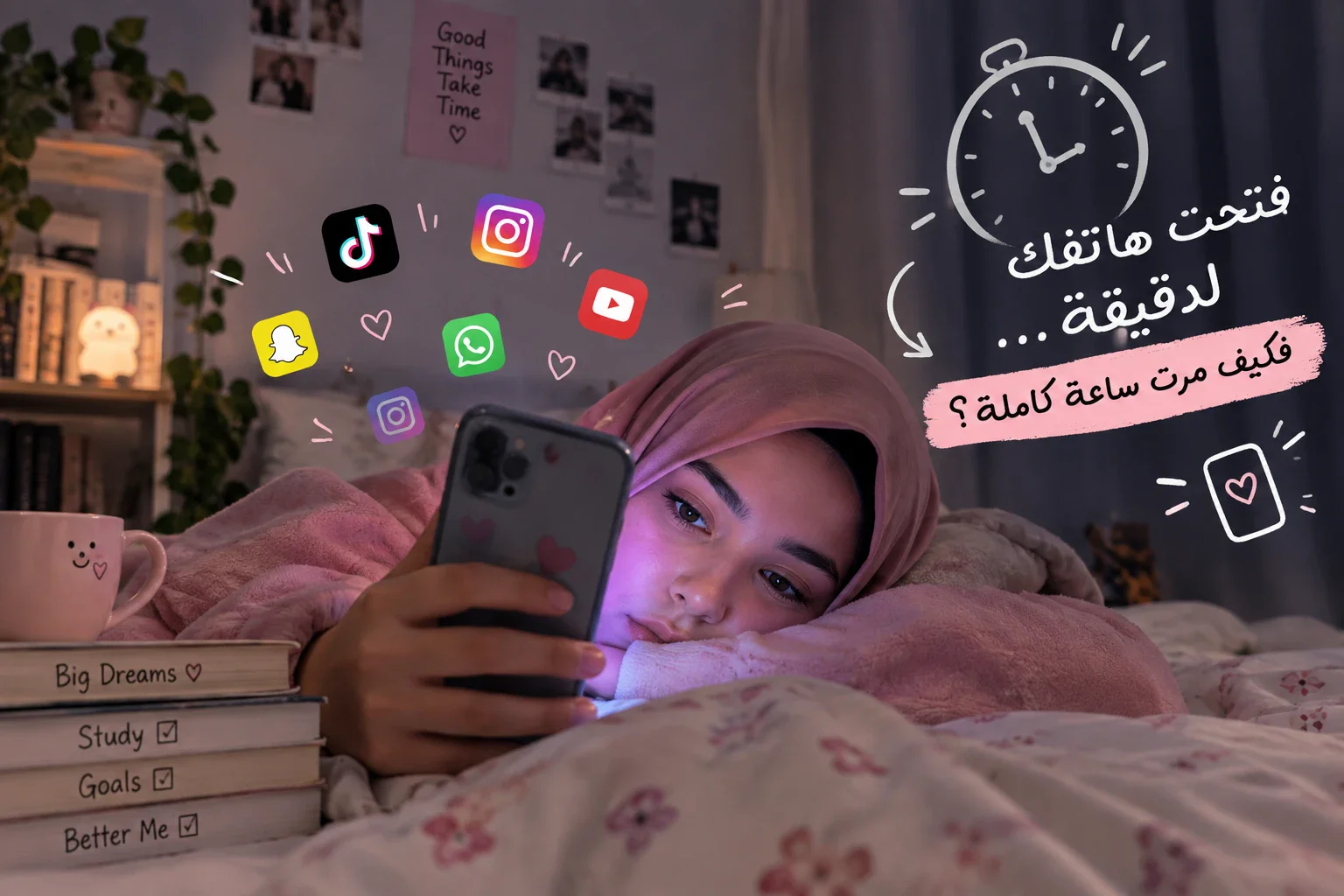 image about فتحت هاتفك لدقيقة… فكيف مرّت ساعة كاملة؟