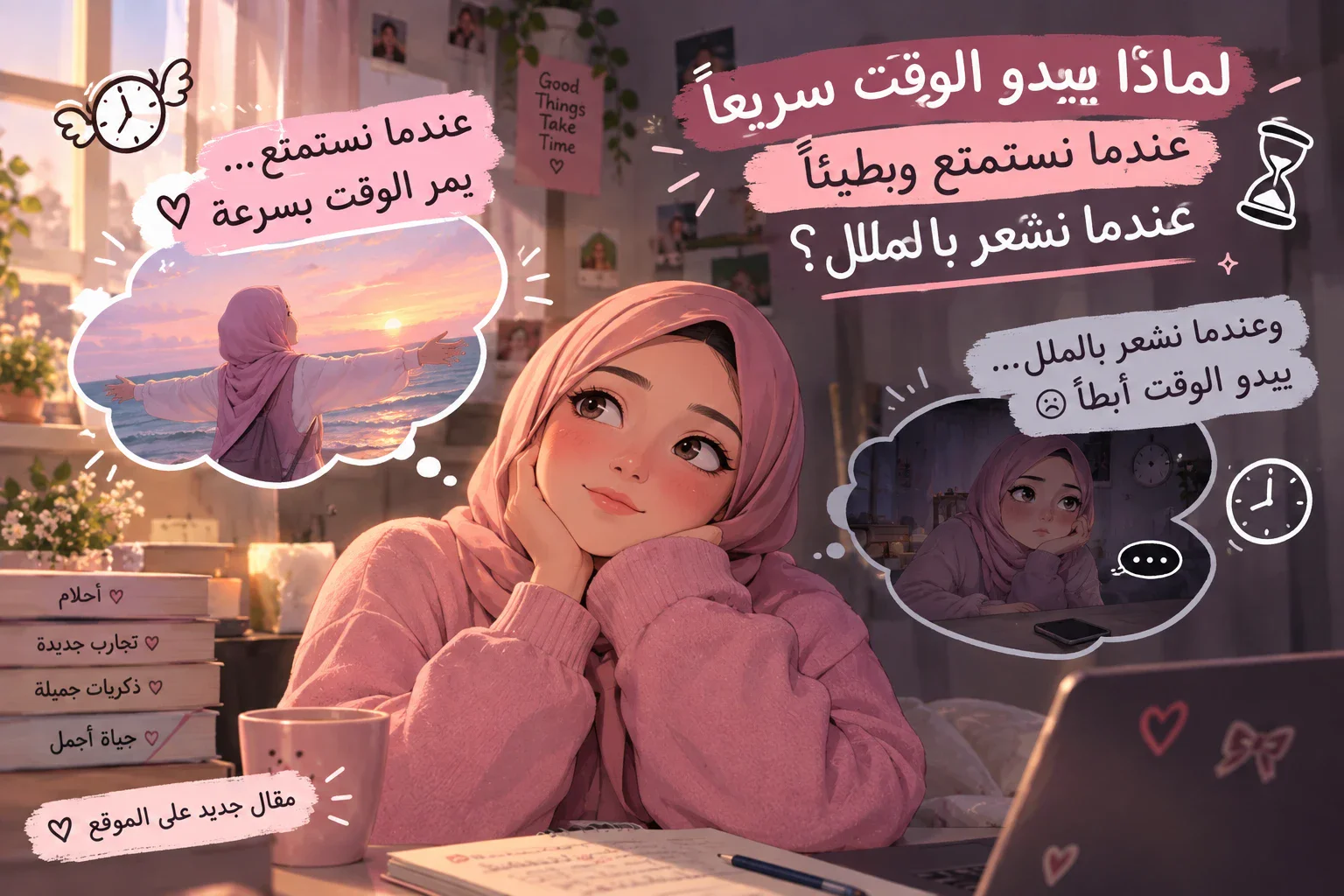 image about لماذا يبدو الوقت سريعًا عندما نستمتع وبطيئًا عندما نشعر بالملل