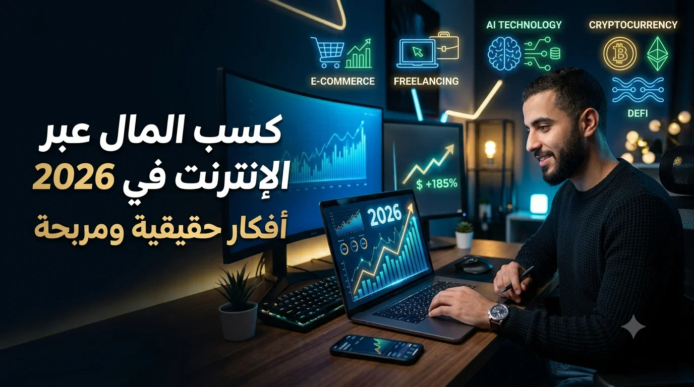 image about الربح من الإنترنت في 2026: أفضل الطرق لبناء مصدر دخل حقيقي