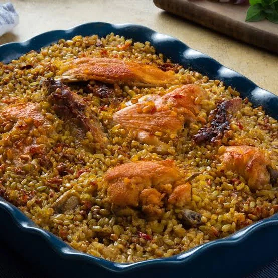 image about صينية الفراخ بالفريك بطريقة شهية وسهلة