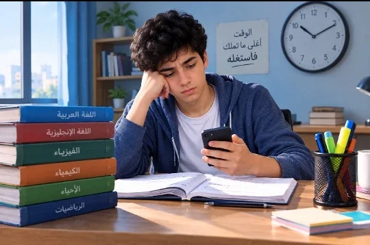 image about أخطاء شائعة يقع فيها طلاب الصف الثاني الثانوي أثناء المذاكرة