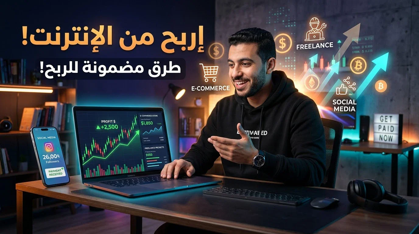 image about الربح من الإنترنت: كيف تحوّل وقتك ومهاراتك إلى مصدر دخل حقيقي؟
