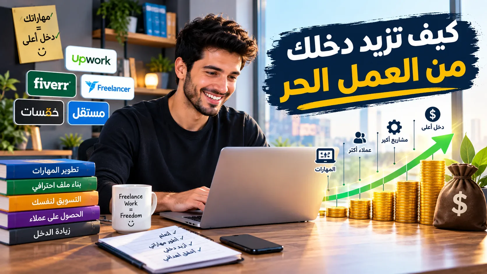 image about أفضل مواقع العمل الحر للمبتدئين في 2026: دليلك لبدء العمل من الصفر