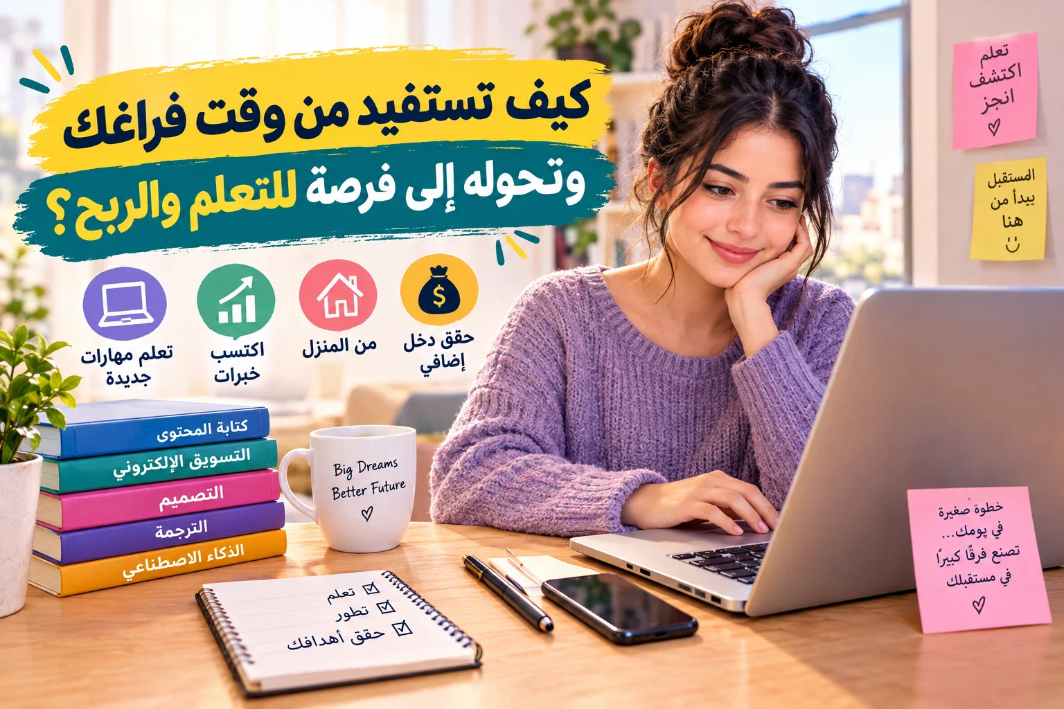 image about كيف تستفيد من وقت فراغك وتحوله إلى فرصة للتعلم والربح؟